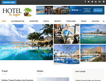 Tablet Screenshot of hotel-lelogis.com